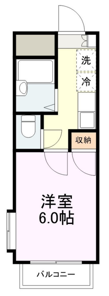 サンパレス宮町 201号室 間取り