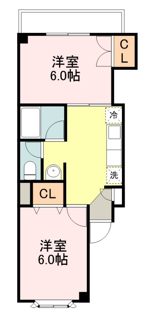 パートナー旭ヶ丘 間取り図