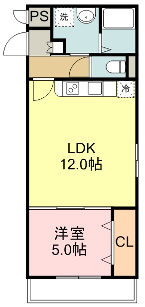 第２五橋ライフ 間取り図