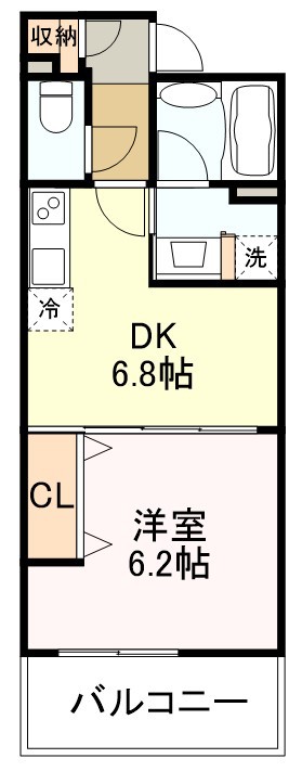 リージア勾当台公園 802号室 間取り