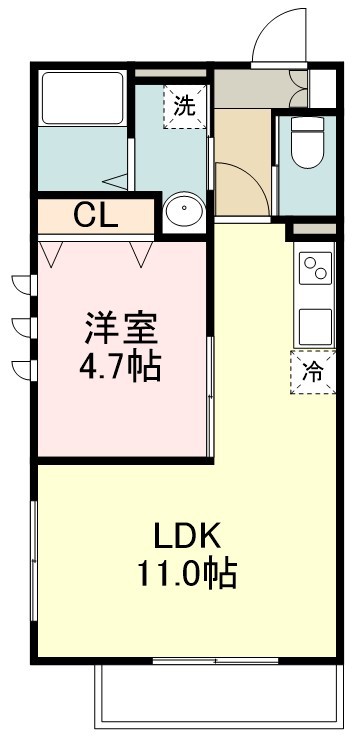 ミッドテラス仙台上杉 101号室 間取り
