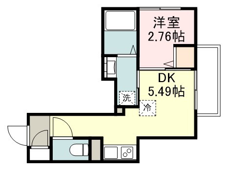 昇龍Ⅲ 203号室 間取り