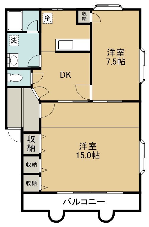 αＮＥＸＴ田子南 202号室 間取り