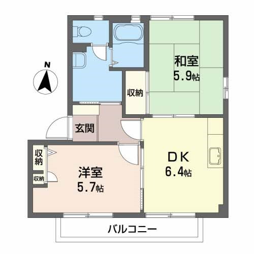 プープリエＣ 間取り図