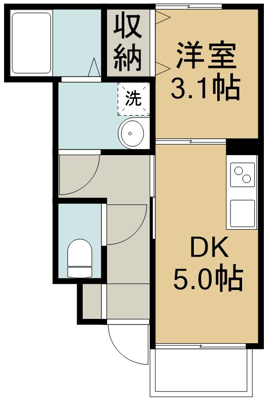 コンフォール萩野町Ⅱ 間取り図