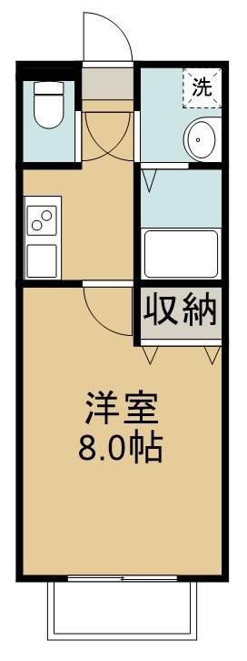 キャピタル大和町Ａ 303号室 間取り