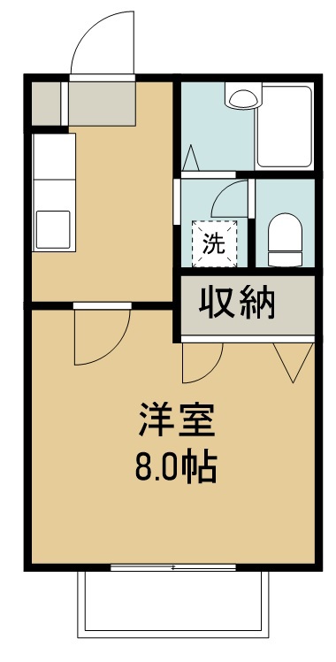 ブルーム 203号室 間取り