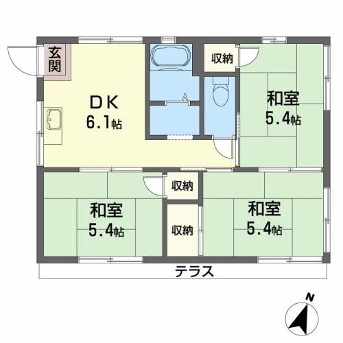 ロイヤルハイツ 間取り図