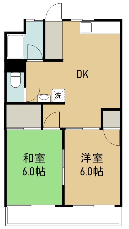 第一吉田店マンション 101号室 間取り