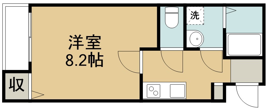 ＴＲＯＩＳ五輪 103号室 間取り