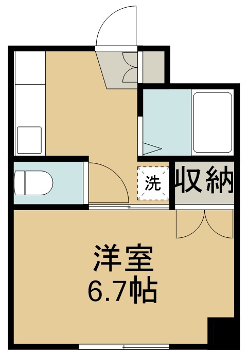 コーポ渡辺 405号室 間取り