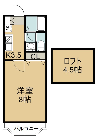 ＴｏｒｉｎｏⅠ 202号室 間取り