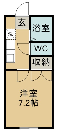 ホワイトキャッスル宮千代ビレジＢ棟 間取り図