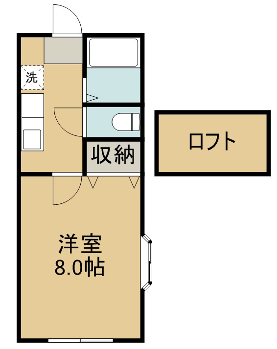 ホワイトキャッスル鈴雄Ｂ棟 間取り図