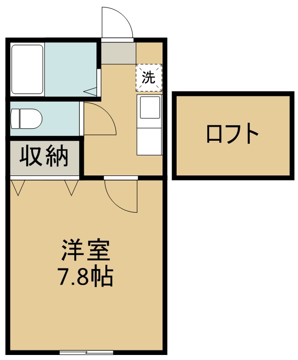 ホワイトキャッスル蒲町ビレジＡ棟 105号室 間取り