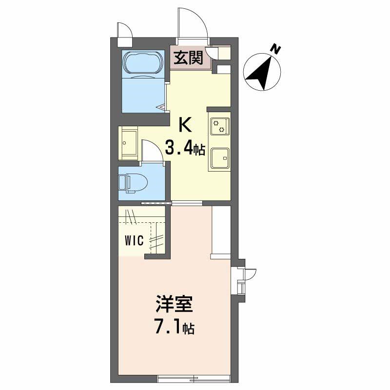 スカイシティＢ 201号室 間取り
