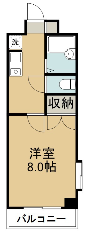 フロレセル宮城野 307号室 間取り