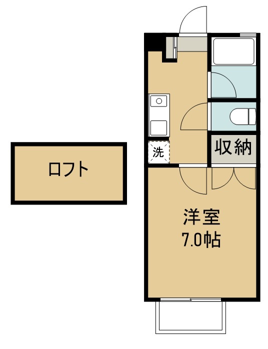 美徳十番館 203号室 間取り