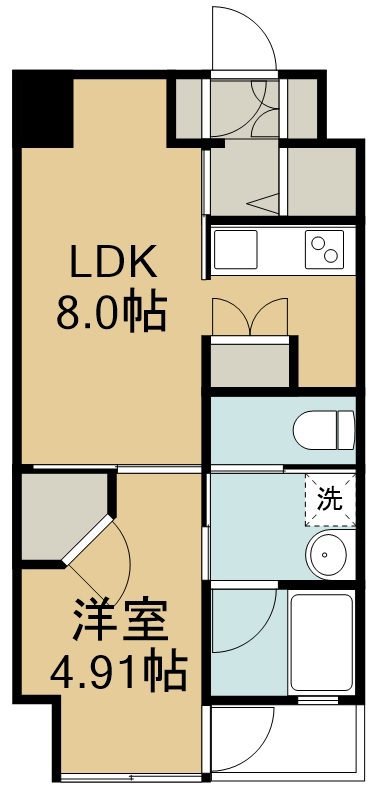 グランフェリシア 203号室 間取り