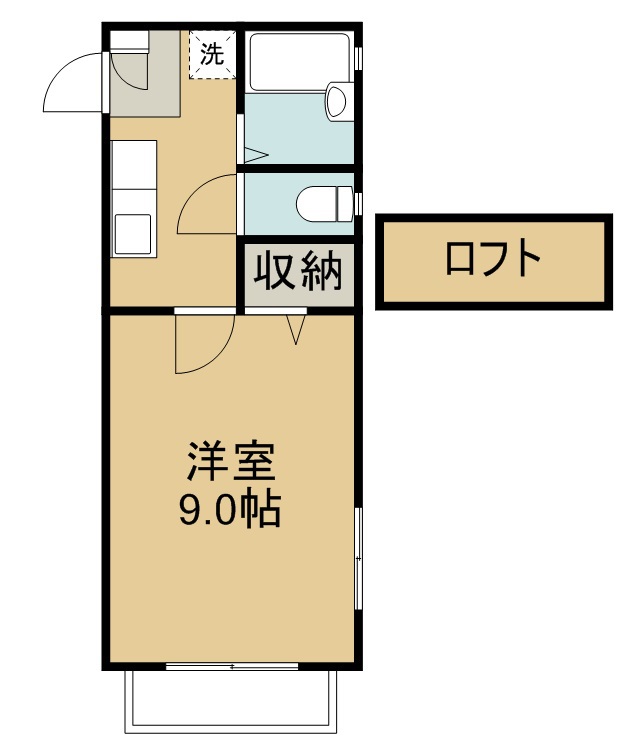 メープルハイツ 205号室 間取り
