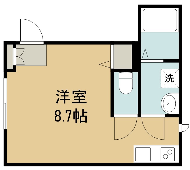 エクシリア志波町 105号室 間取り
