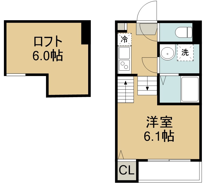 フレイス二軒茶屋 102号室 間取り