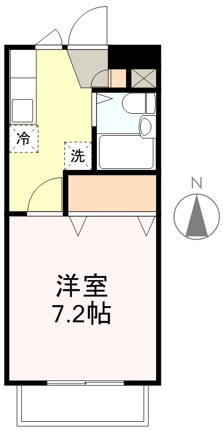 ライブリー上杉 102号室 間取り