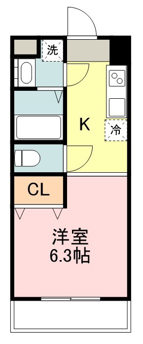五橋リトル・ヒルズ 203号室 間取り