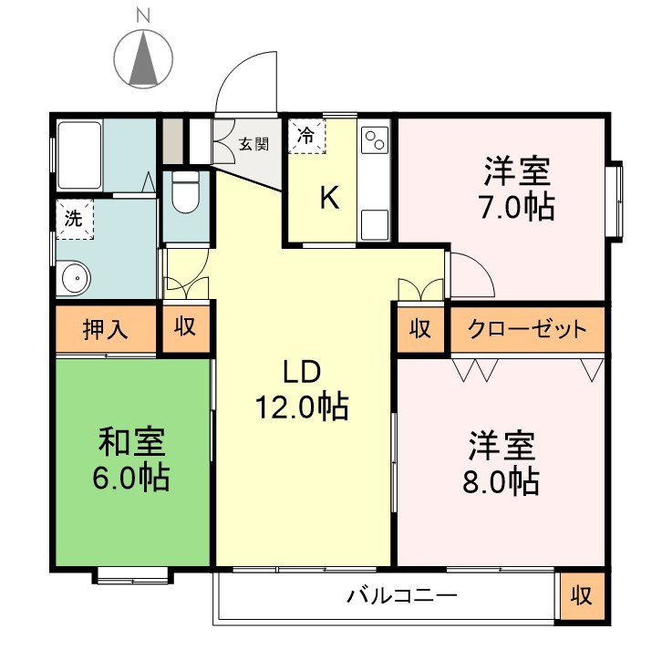 ＣＵＢＥ上杉 間取り図
