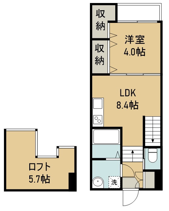 ＷＩＬＬＳ 103号室 間取り