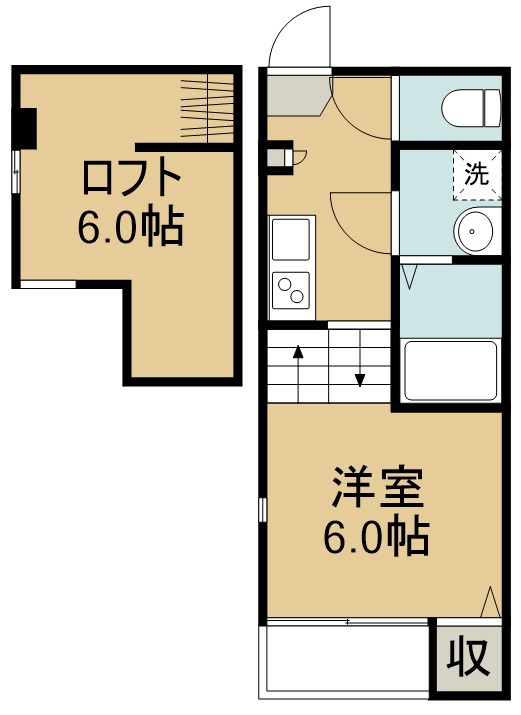 フローラ福住町 202号室 間取り