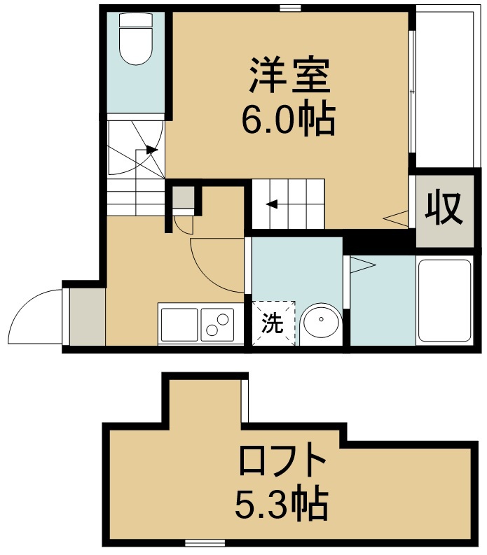 ハーモニーテラス新田Ⅱ 間取り図