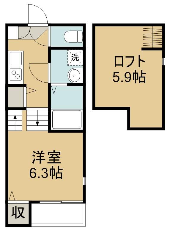 ハーモニーテラス栄Ⅱ 間取り図