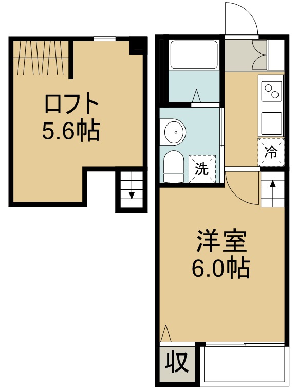ＲＥＳＩＤＥＮＣＥ・ＡＮＪＥＷＥＬ 205号室 間取り