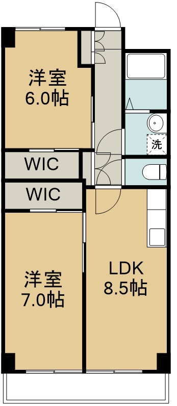 スカイハイツ仙台 間取り図
