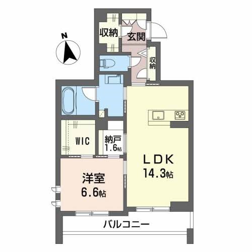 シャーメゾン胡蝶 間取り図