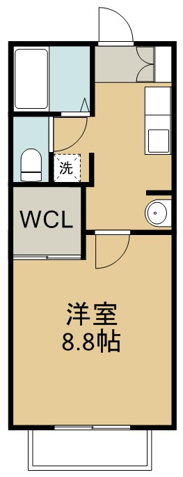 アライ 101号室 間取り