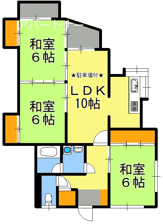 メゾン稲荷 間取り