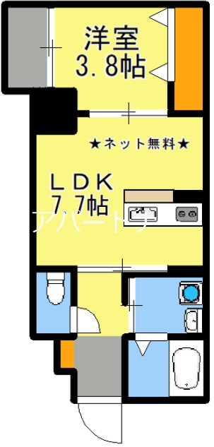 エルミタージュ長田 間取り