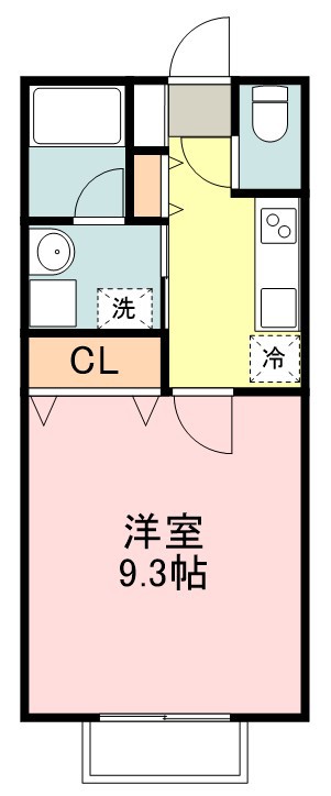 コージーコート北仙台 102号室 間取り
