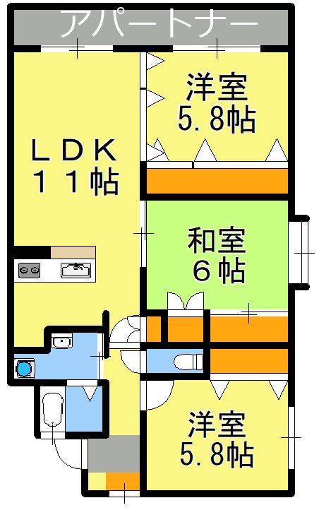 レジデンス田上 間取り
