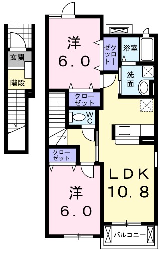 ＷＯＮＤＥＲＬＡＮＤ　Ｅ 間取り図