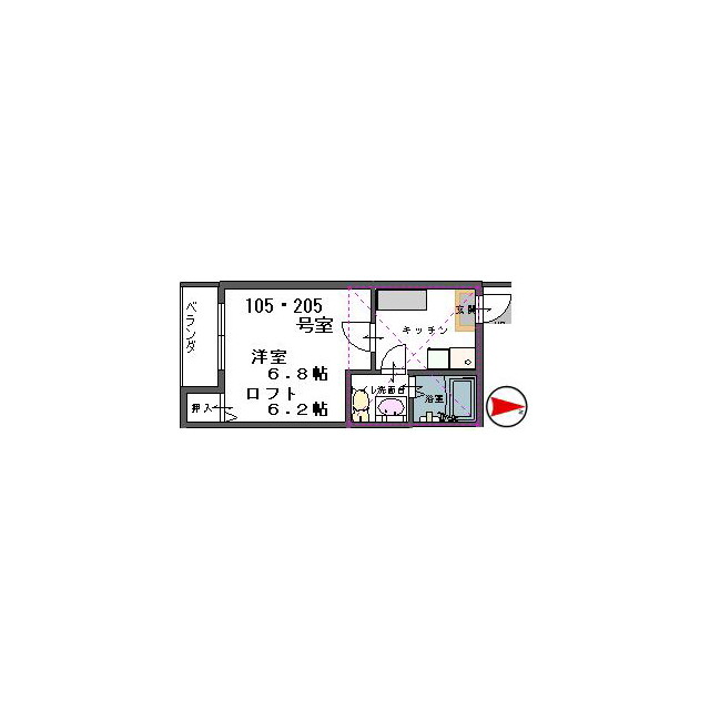 ヴィーテ勾当台 間取り図