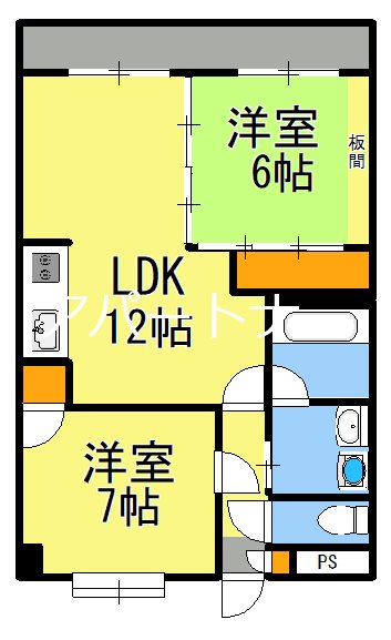 プレジデント下荒田 間取り