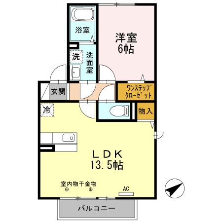 イーストヒルズ高松　E 間取り