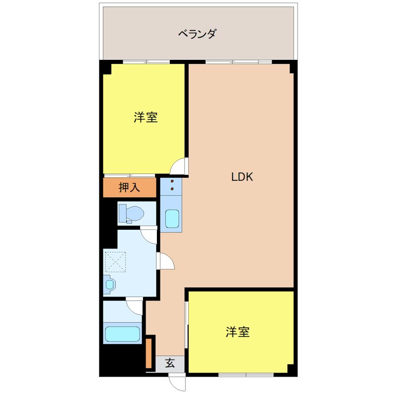 九品寺M2ビル 間取り