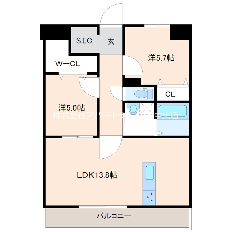 CHAINON春日WEST  間取り