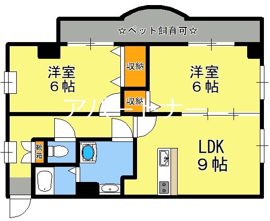 ロイヤルハイツ　平之 間取り