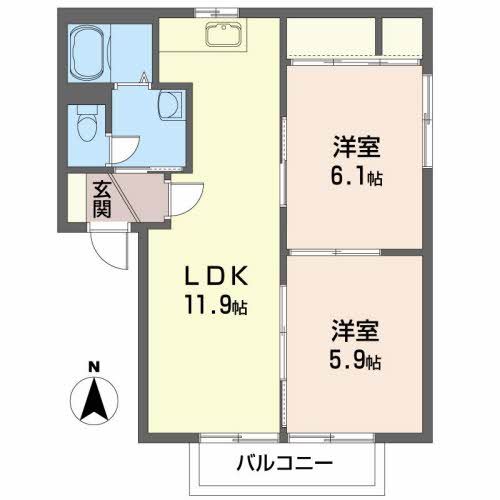 ジョナサン　Ａ 間取り