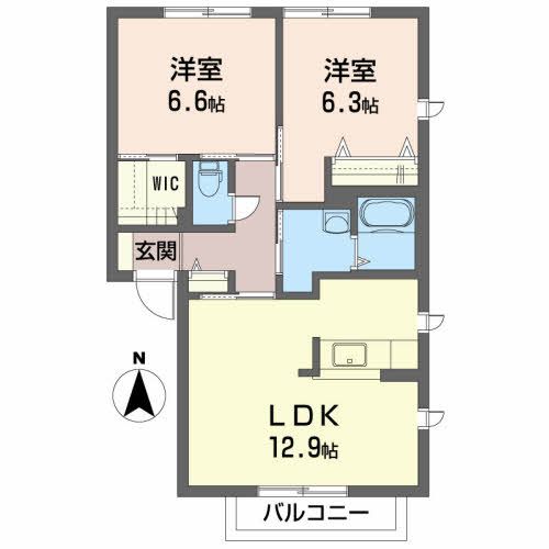 シャーメゾン藤 Ｂ 間取り